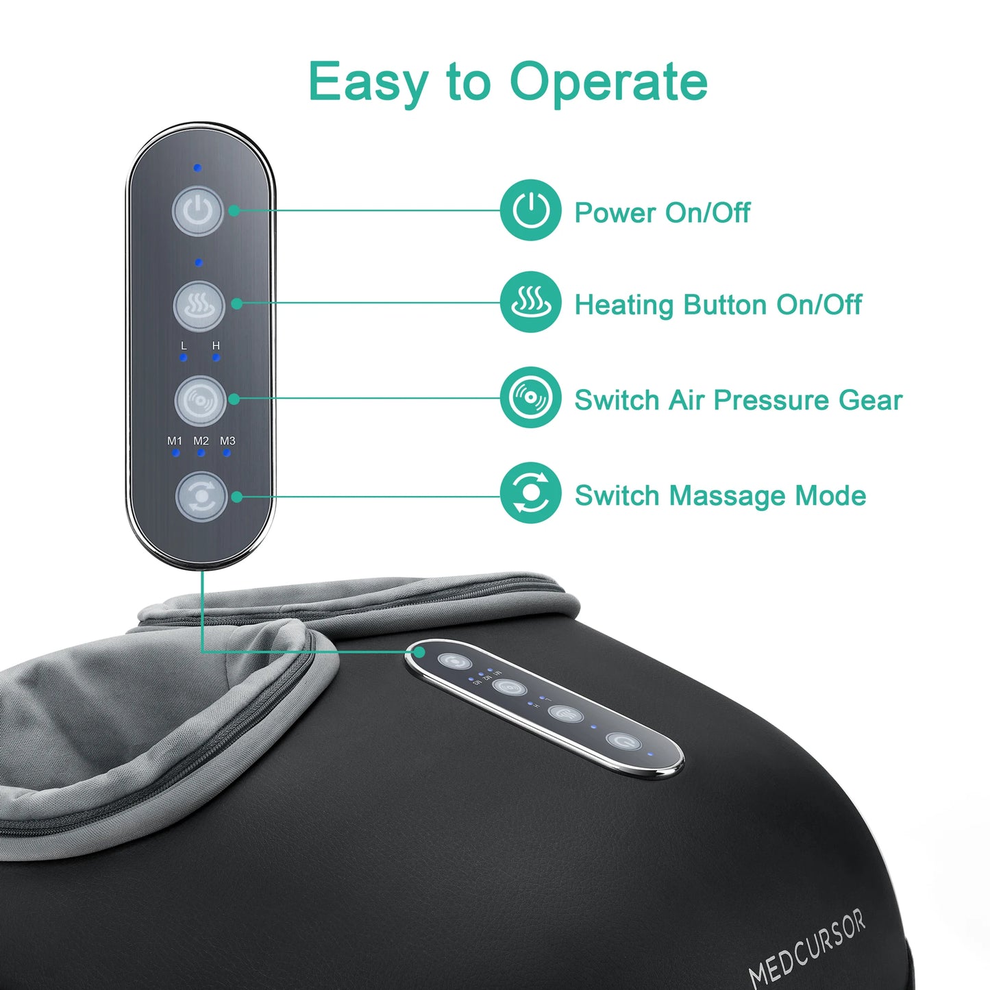 Medcursor Shiatsu Foot Massager With Heat And Relaxation