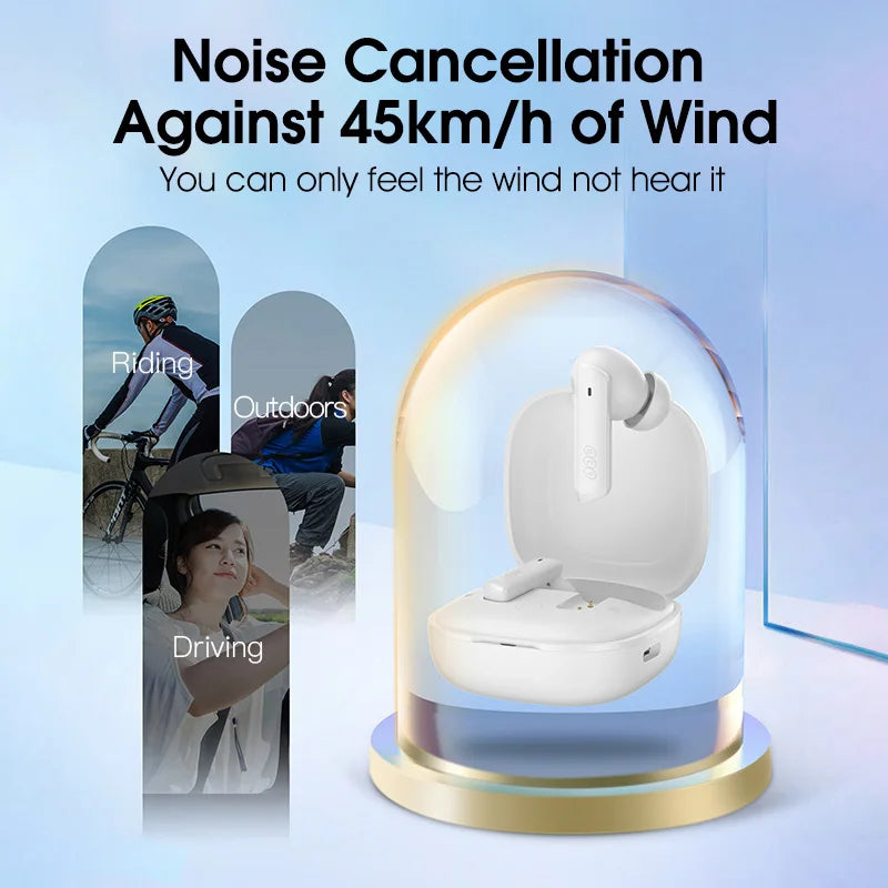 QCY HT05 ANC Wireless Earbuds 40dB Noise Cancellation Bluetooth 5.2