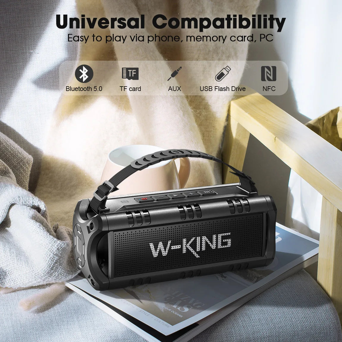 W-King 30W Bluetooth Speaker Portable IPX6 Waterproof Outdoor