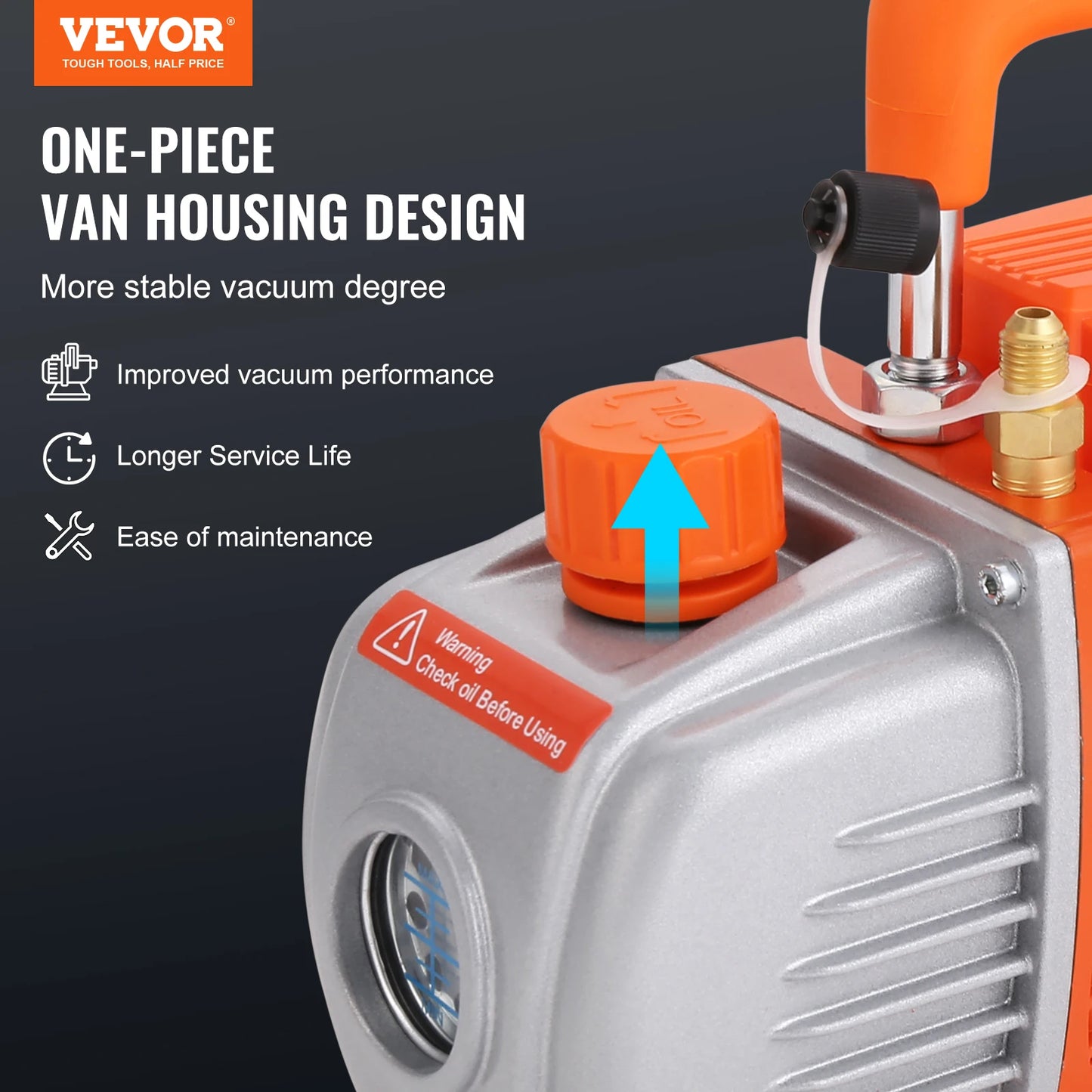 VEVOR Vacuum Chamber Pump Kit for Degassing and Stabilizing Epoxies