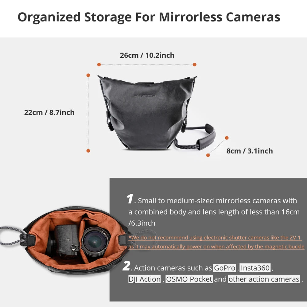 PGYTECH OneGo Cloud Bag Mirrorless Camera Sling Bag