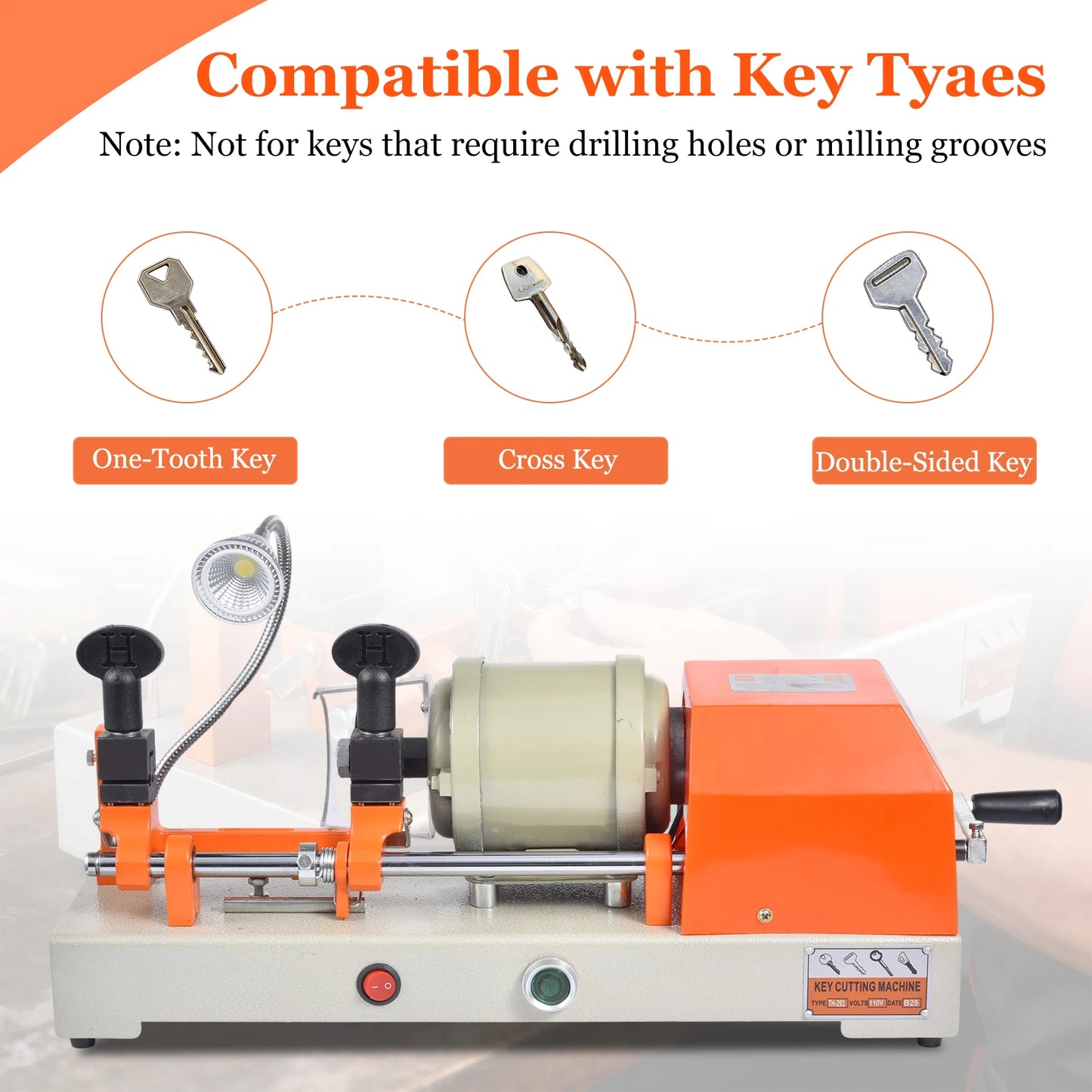 Key Duplicator Machine Key Cutter Tool for Locksmiths Hardware Stores