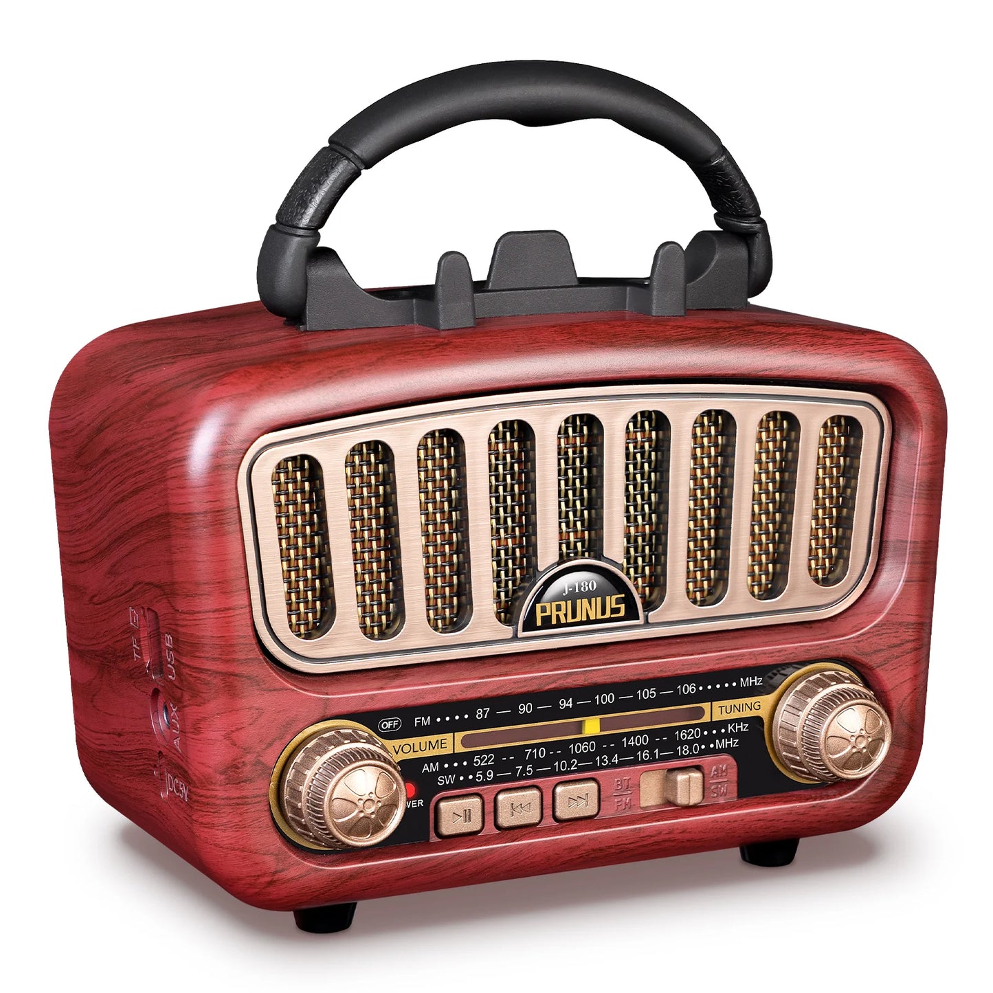 PRUNUS J180 Retro Radio Bluetooth Speaker AM FM SW