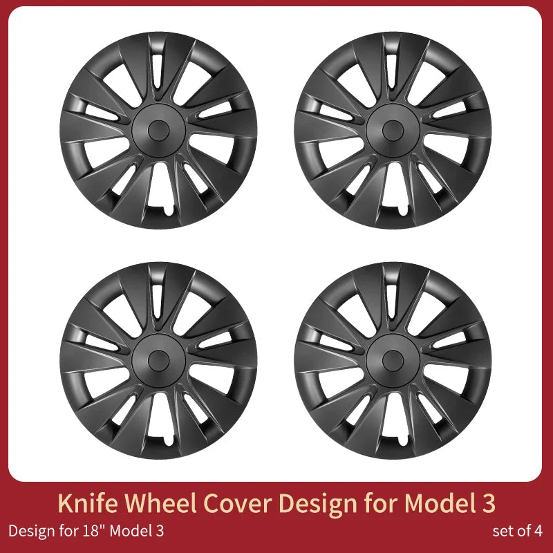 MOTENIO Wheel Covers For Tesla Model 3 Performance Hub Caps