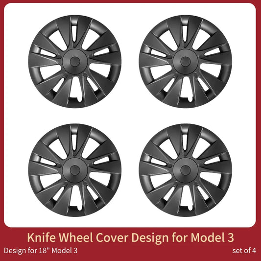 MOTENIO Wheel Covers For Tesla Model 3 Performance Hub Caps
