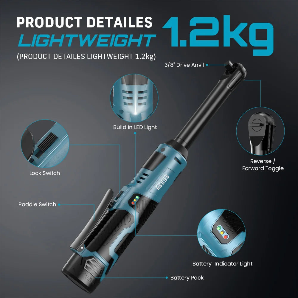 SeeSii Cordless Ratchet Wrench 55Nm 12V Electric Tool
