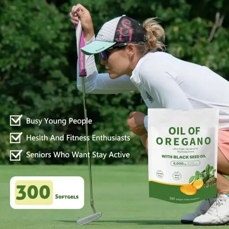 Quit Mood Oil of Oregano With Black Seed Oil Capsules