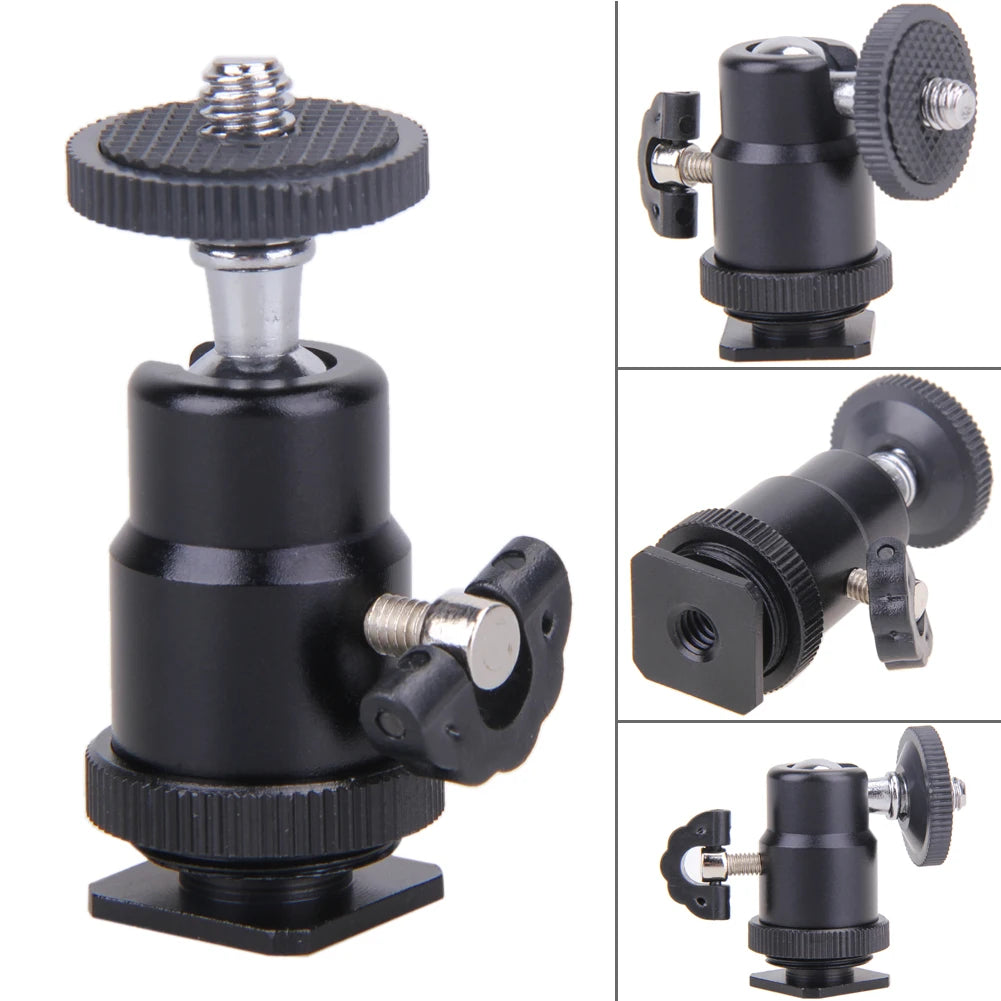 Shunmaii Aluminum LED Flash Bracket for Camera Tripod Mount