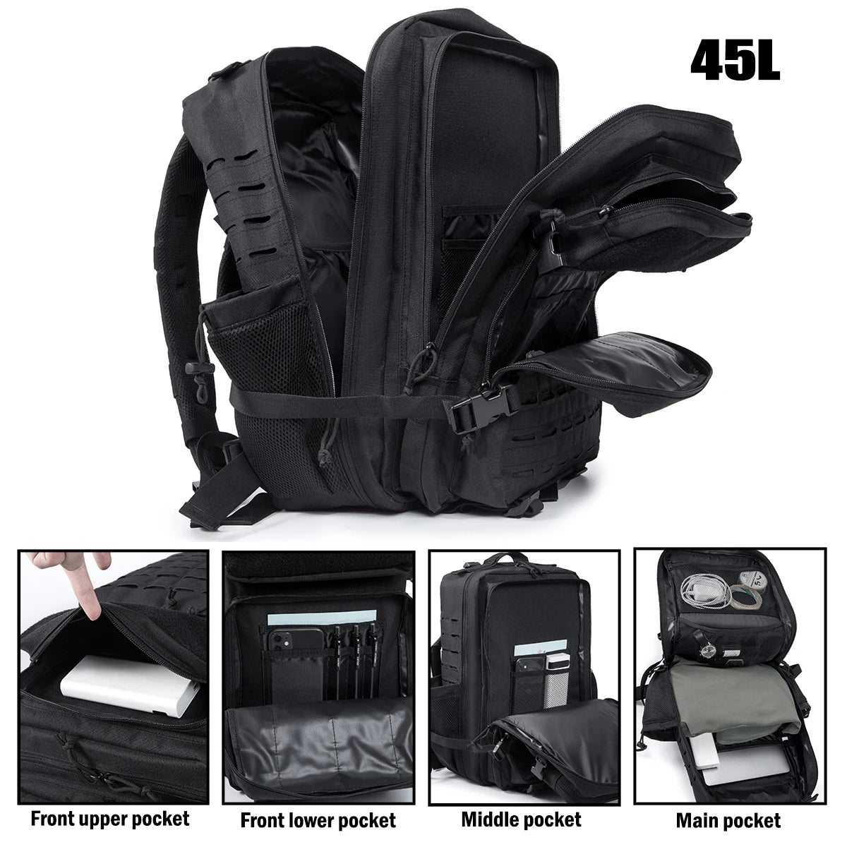 ReFire Gear Trekking Backpack Unisex For Travel And Outdoor Use