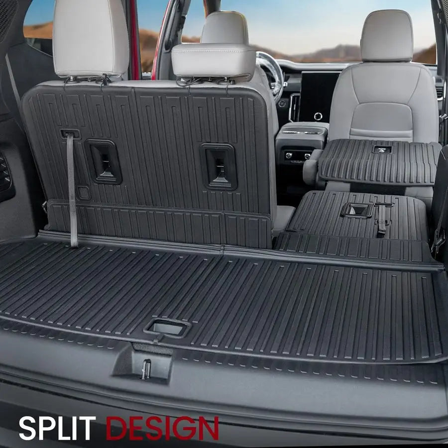 XMSJ All Weather Backrest Mats for GMC Acadia Seven Seats
