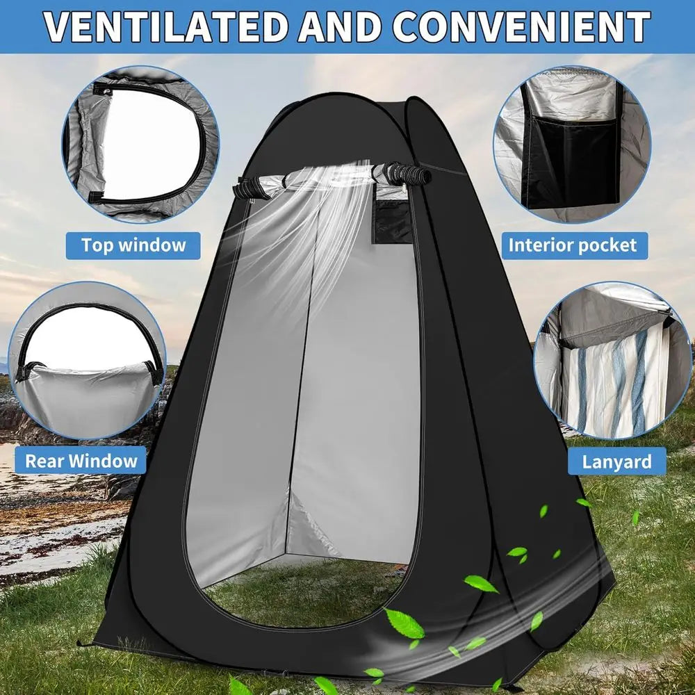 Portable Outdoor Privacy Shower Tent for Camping and Toilet Use