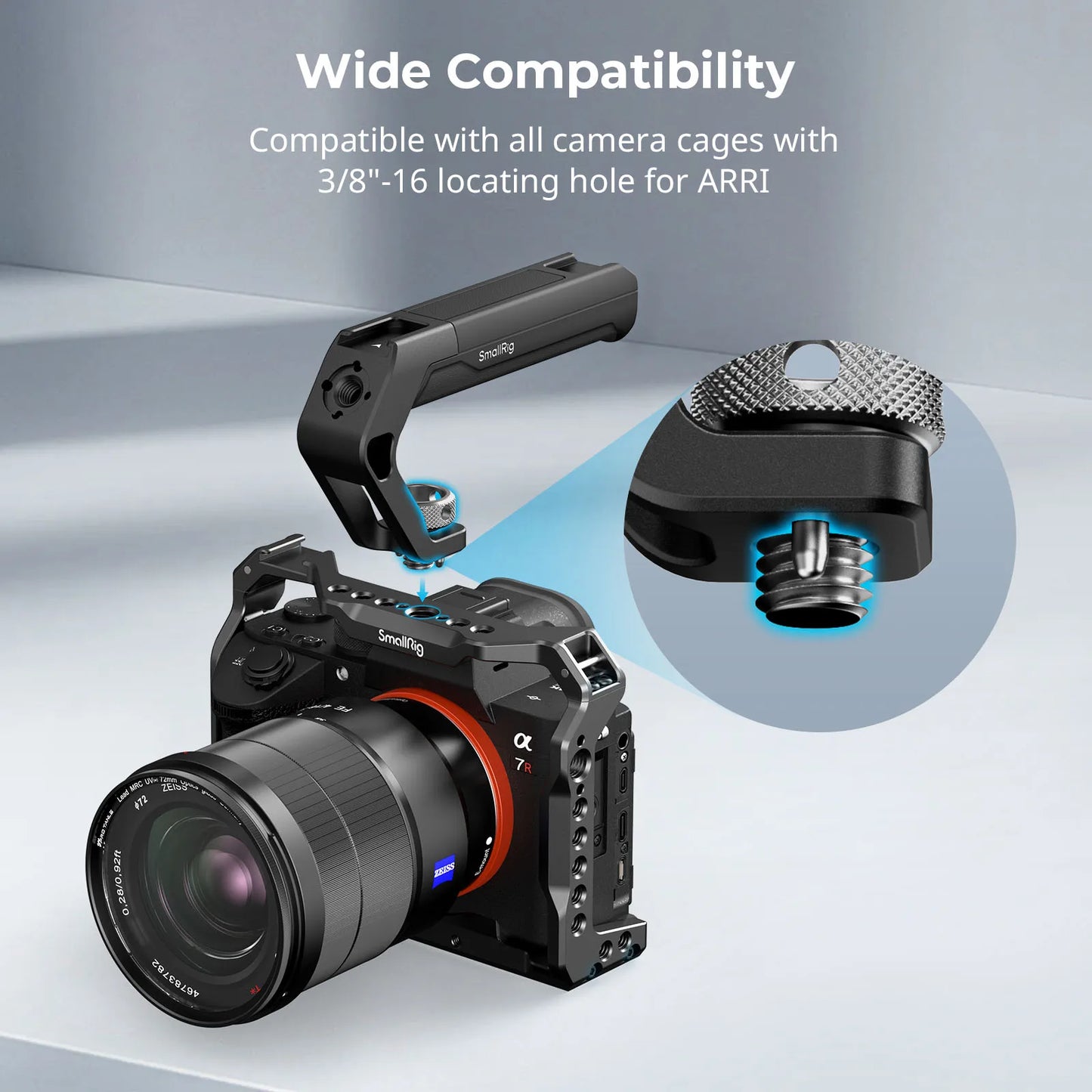 SmallRig ARRI Locating Top Handle 4757 Aluminum Camera Cage Accessory