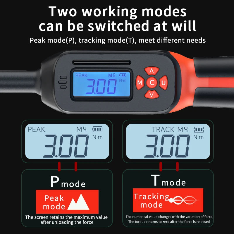 MoveCrab Digital Torque Wrench 1-340 Nm With 2 Percent Accuracy