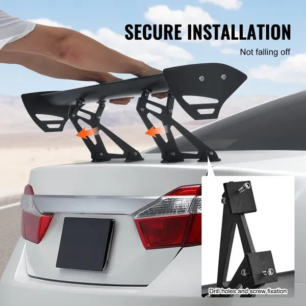 Universal Car Spoiler Wing for Sedans and Coupes Lightweight Aluminum