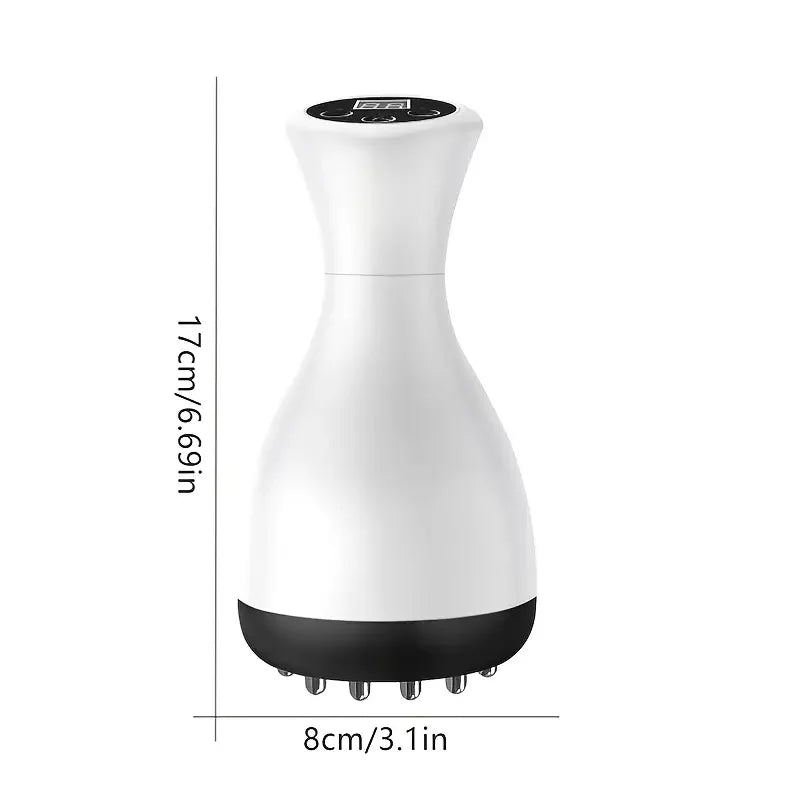 USB Portable Electric Meridian Brush, Heat Massager & Scraper with Smart Temp Control, Suitable for Legs/Shoulders/Neck/Abdom