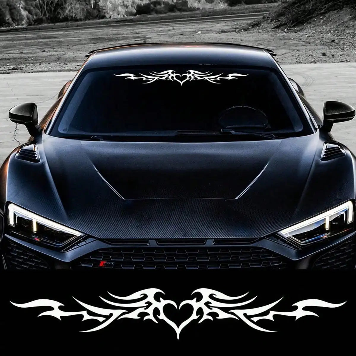 Tribal Heart Wing Vinyl Decal Car Windshield Self Adhesive