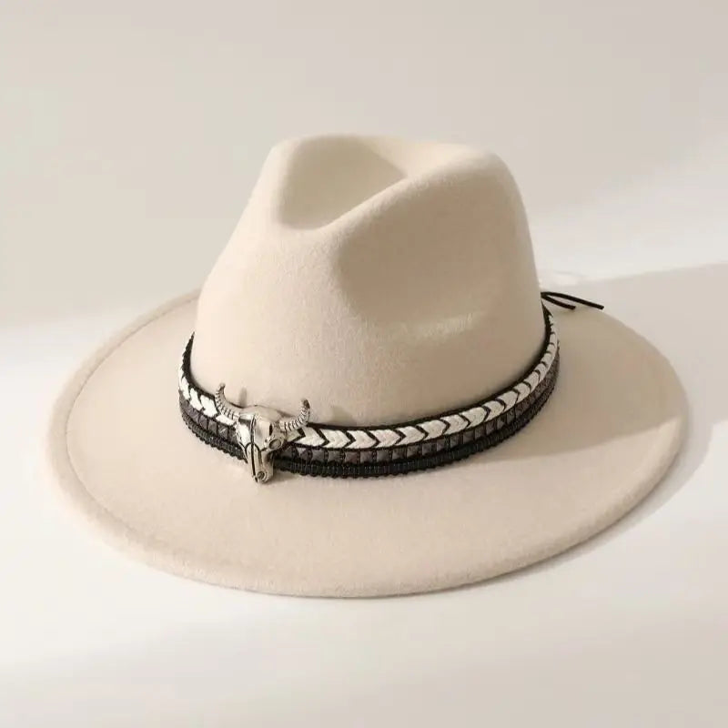 New Heart Shaped Cowboy Head Accessories Cowboy Hat Felt Hat New Men's and Women's Outdoor Knight