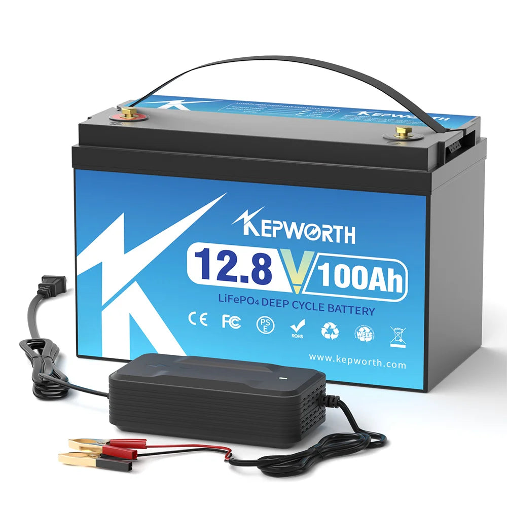 KEPWORTH 12V LiFePO4 Battery 100To300Ah For RV Marine Trolling Motor