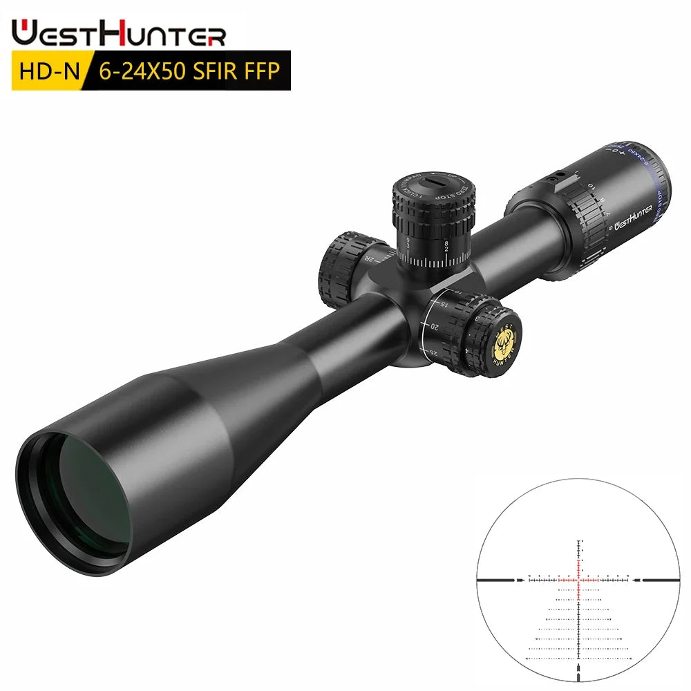 WestHunter HDN FFP Riflescope Zero Stop With Mil Adjustment