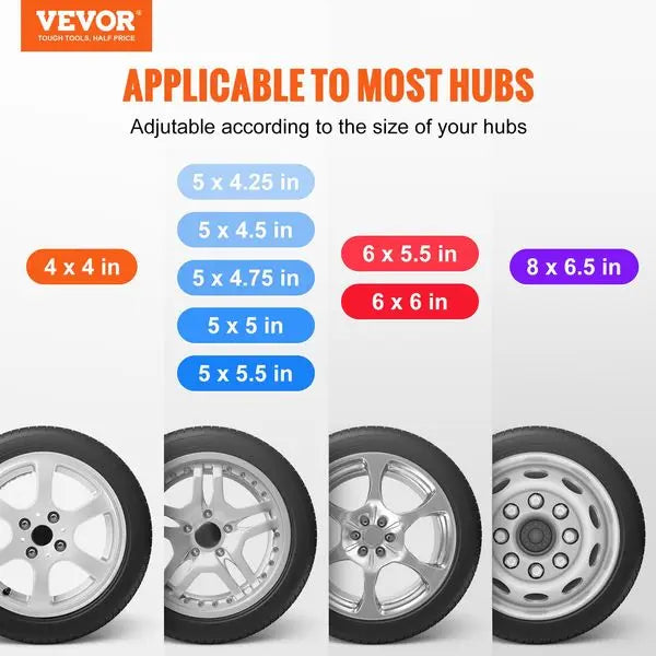 VEVOR Spare Tire Carrier, Trailer Spare Tire Mount, 160 lbs Capacity, Utility Trailer Accessories Fits Most 4 & 5 & 6 &a