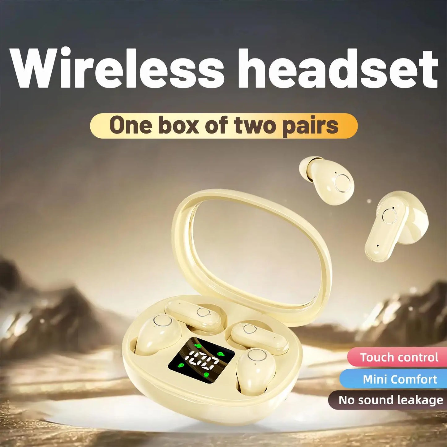 LISM Wireless Bluetooth Earbuds In Ear Headphones With Mic