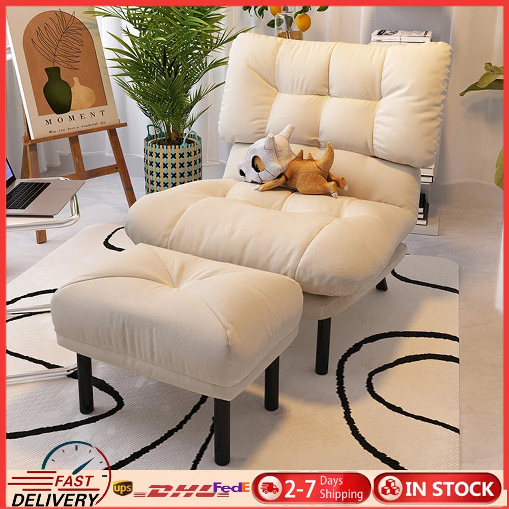 Lazy Sofa Single Recliner Chair With Adjustable Backrest