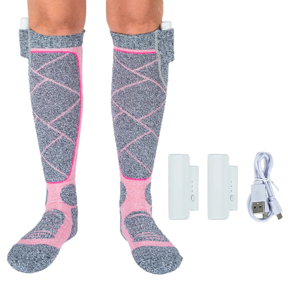 NONECN Electric Heated Socks For Outdoor Activities With 3 Modes