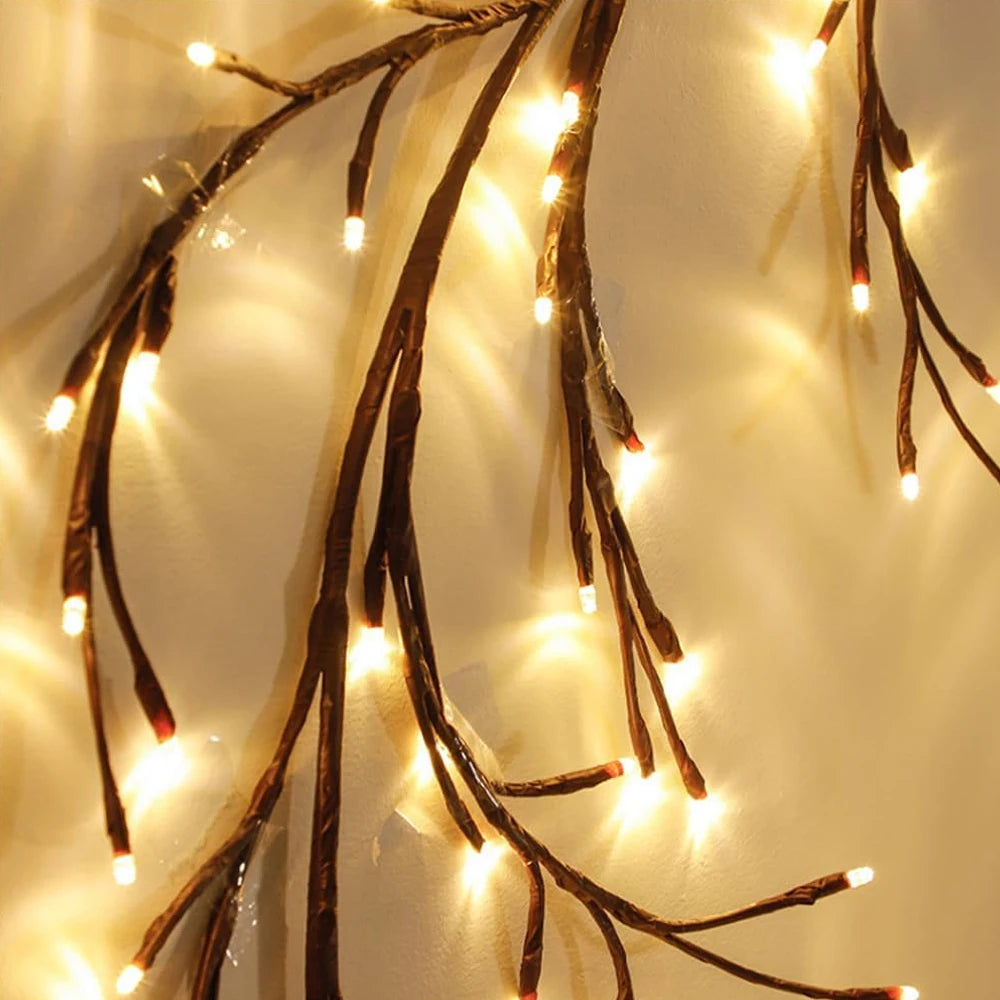 WELPUR Outdoor Solar String Lights Tree And Vine Lamp 96LED