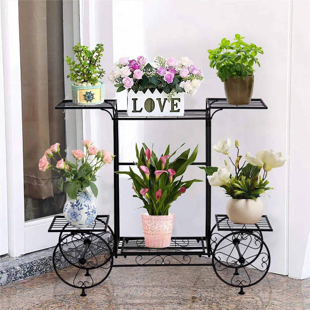 BINGOPAW 6 Tier Metal Plant Stand Indoor Garden Display
