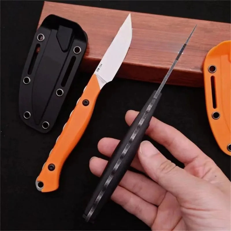 NONEDIY BM 15700 Fixed Blade Knife CPM-154 Santoprene Handle Outdoor