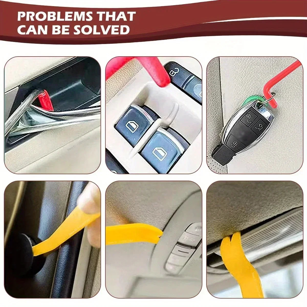 Car Wedge Pump 18Pcs Door Repair Tool Kit With Long Reach Grabber