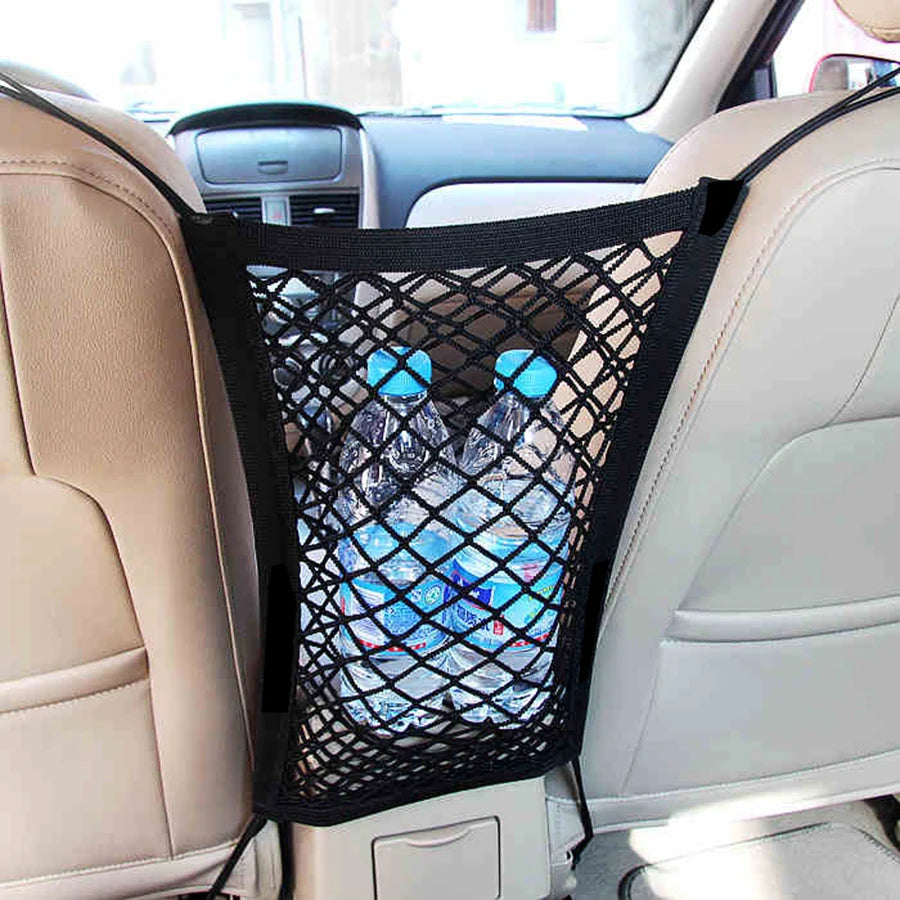 Pet Car Barrier With Automatic Safety Mesh Back Seat Protector
