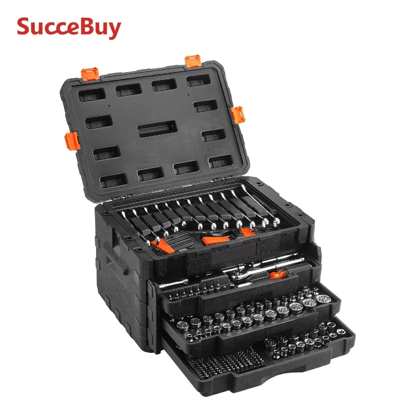 SucceBuy Mechanics Tool Set With Deep Sockets 450 Pieces