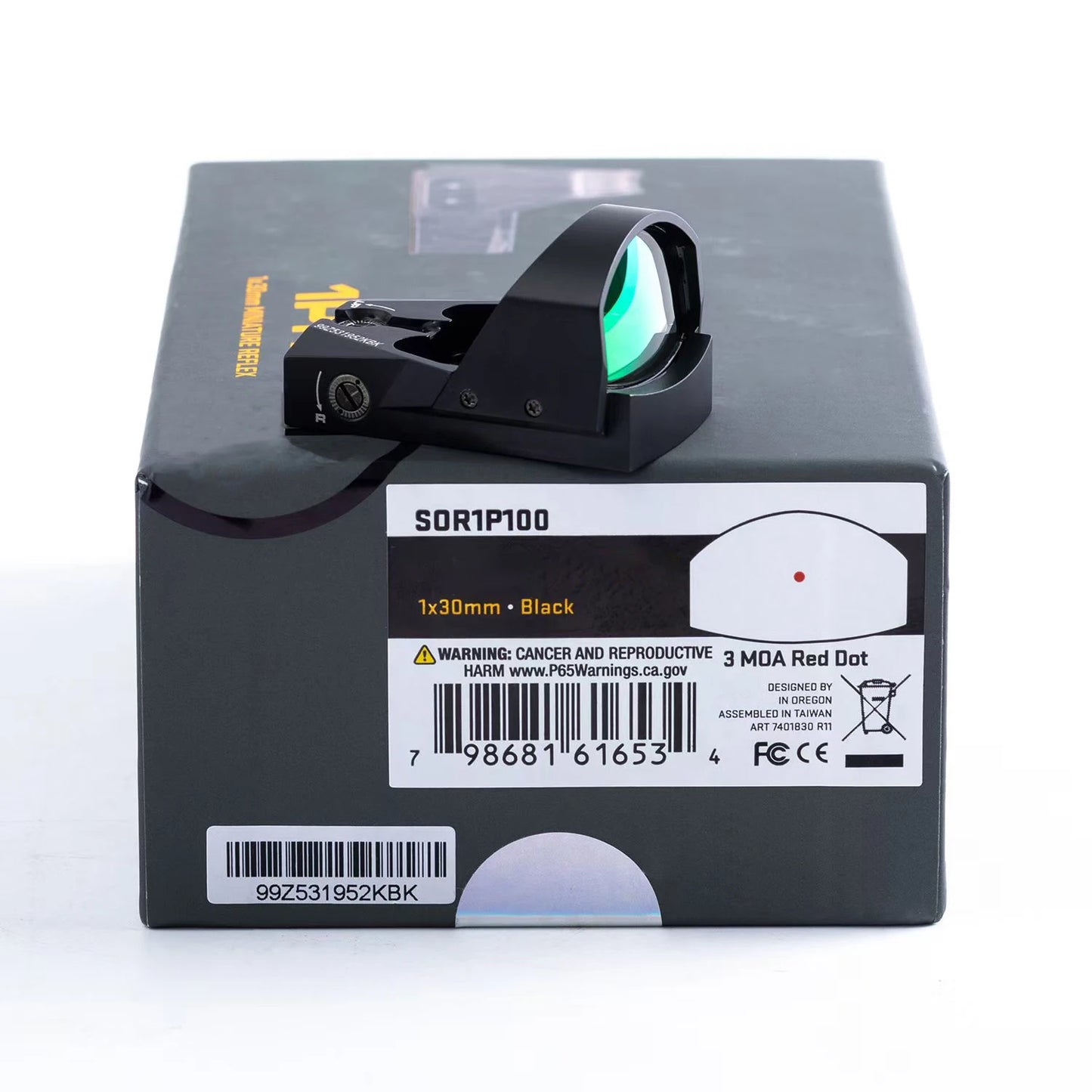 R1 Pro 1x30mm Red Dot Sight 3 MOA 20mm Rail Reflex