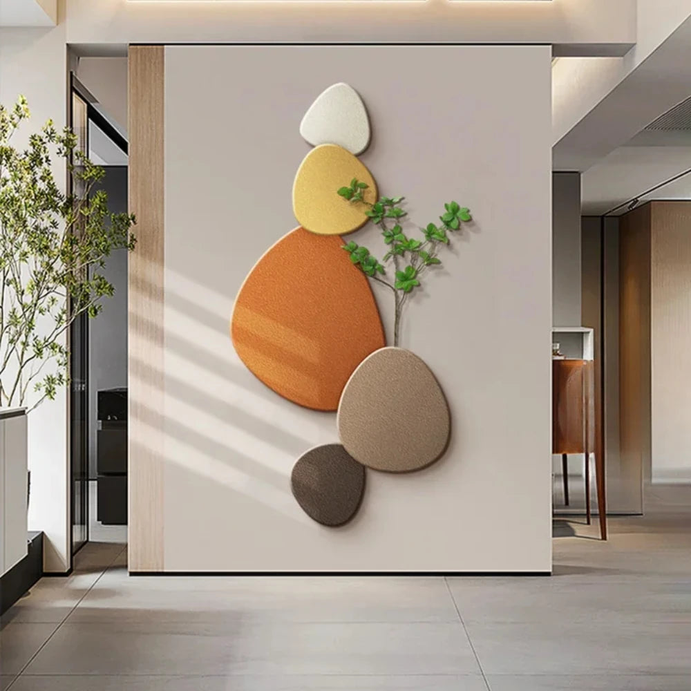 Decorative Wall Lamp Aluminum Wall Mounted Modern Green Plant Style