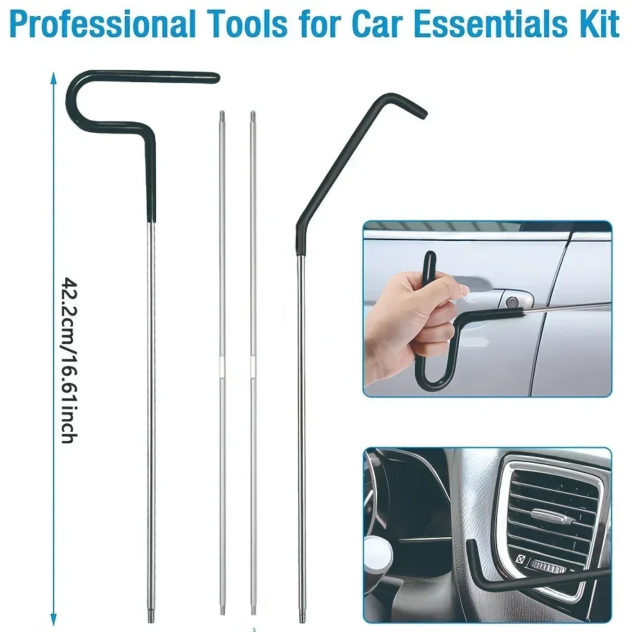 Car Wedge Pump 18Pcs Door Repair Tool Kit With Long Reach Grabber