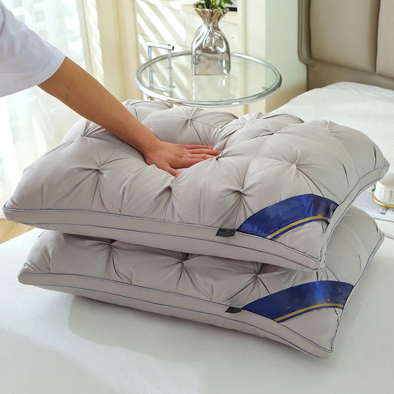 NONECN Two Pillow Set Soft Support For Beds Hotel Series