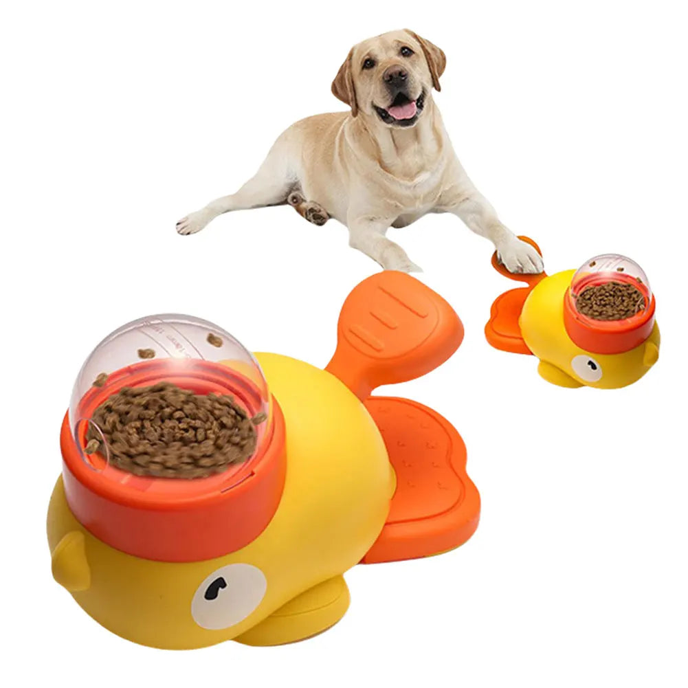 MOJOYCEDog Duck Shaped Interactive Slow Feeder Puzzle for Dogs