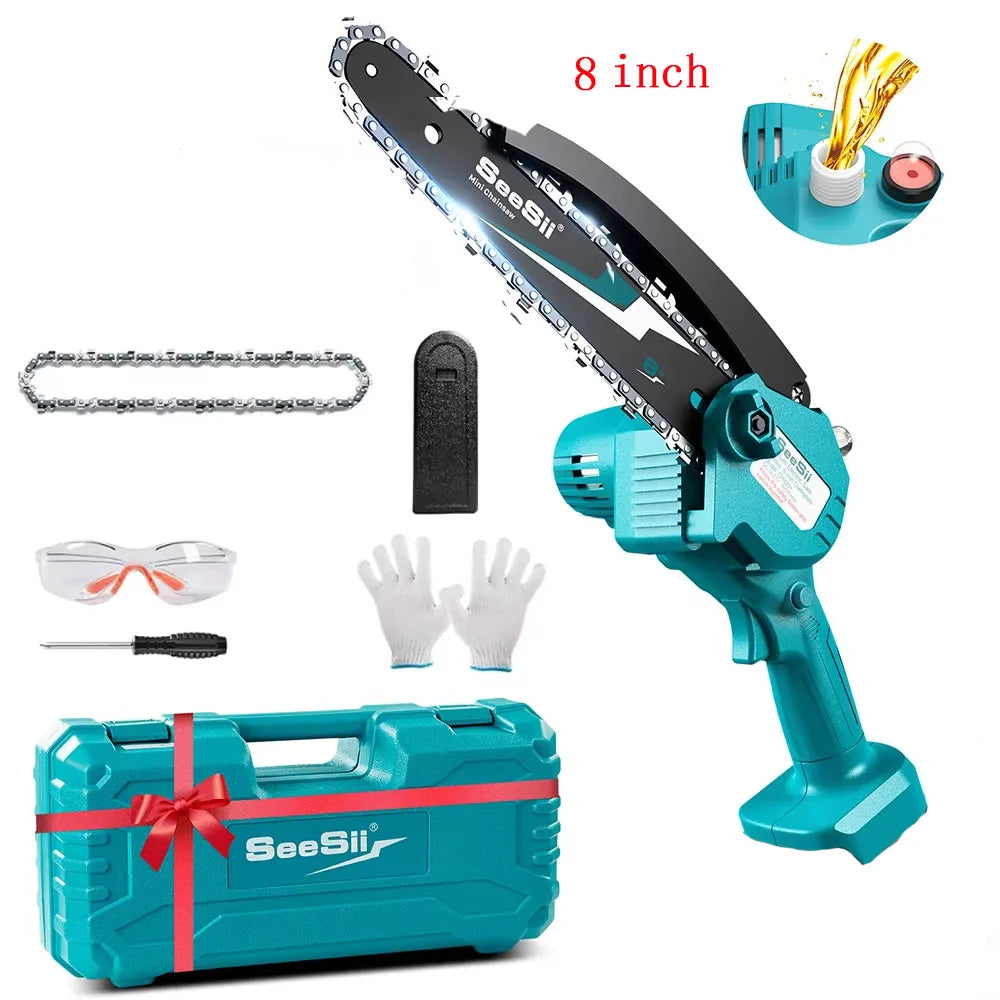 Seesii Mini Cordless Chainsaw Kit For Makita 18V Battery