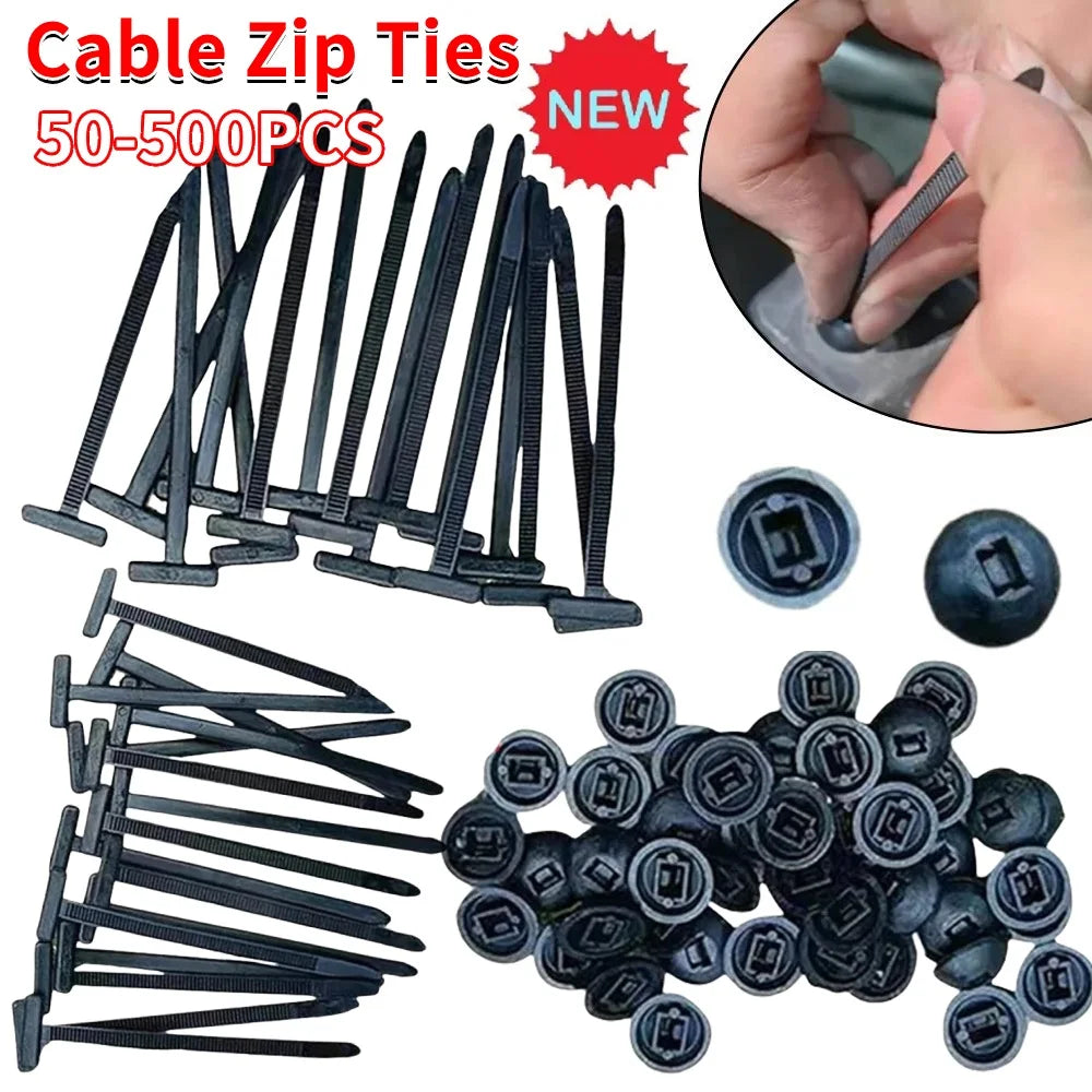 Nylon Heavy Duty Self Locking Cable Tie Straps Universal Buckle