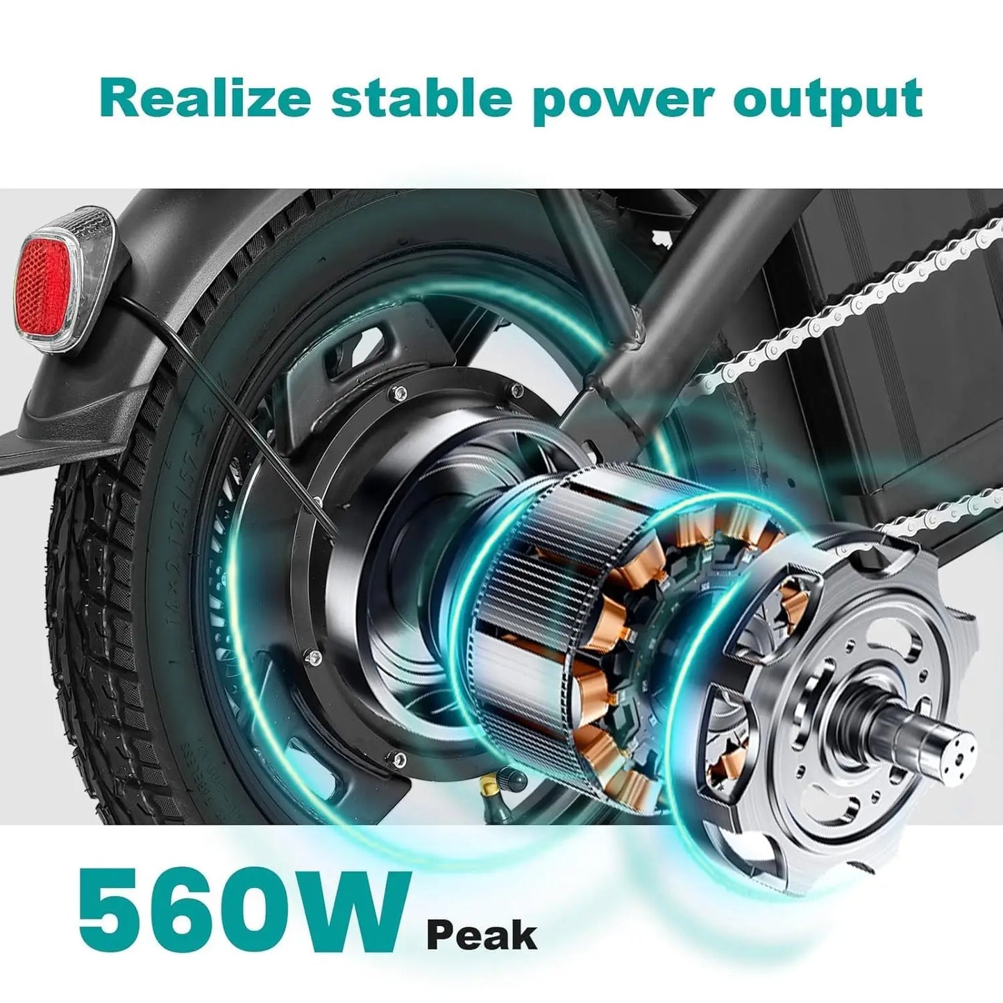 Electric Folding Bike For Adults 560W 48V Battery 24 MPH