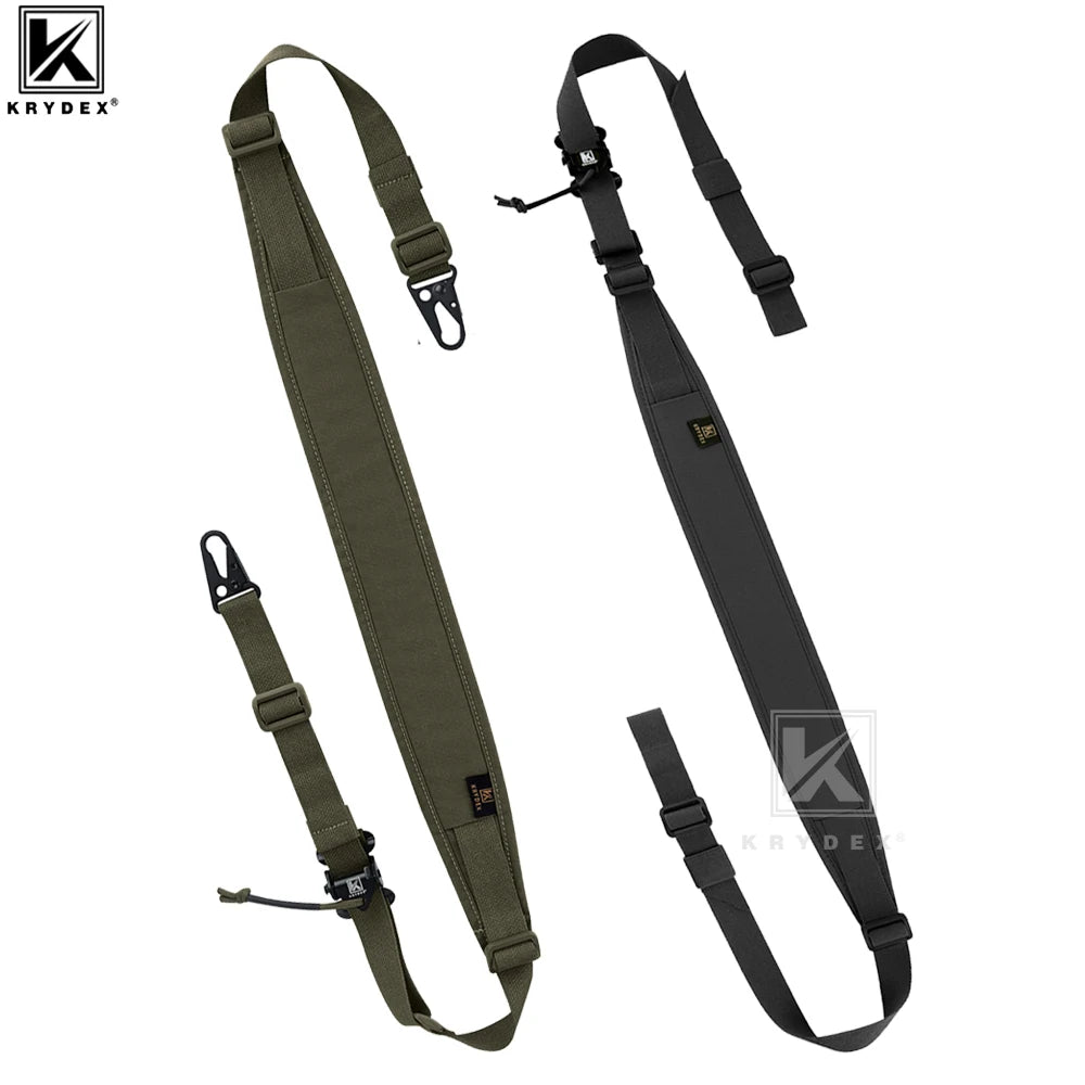 KRYDEX Tactical Modular Slingster Gun Strap 2 Point Removable Padded