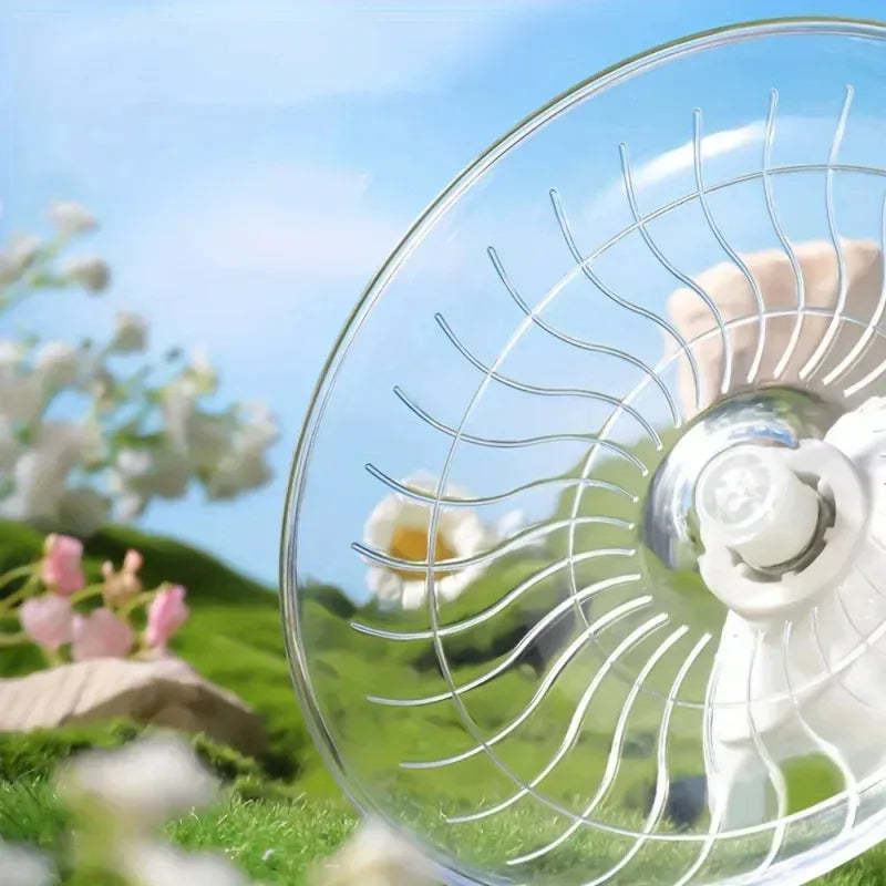 Hamster Running Wheel Toy For Small Pets Silent Rotating Disc