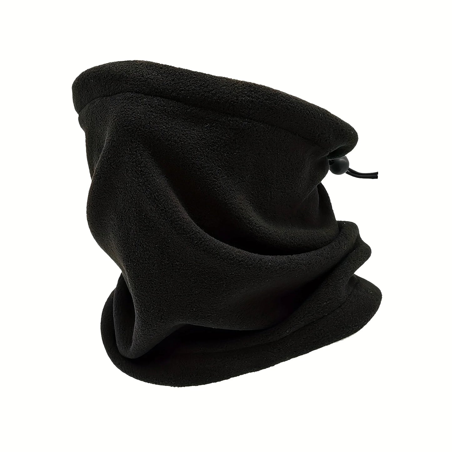 Men's Windproof Fleece Neck Warmer Scarf for Winter Outdoor Activities