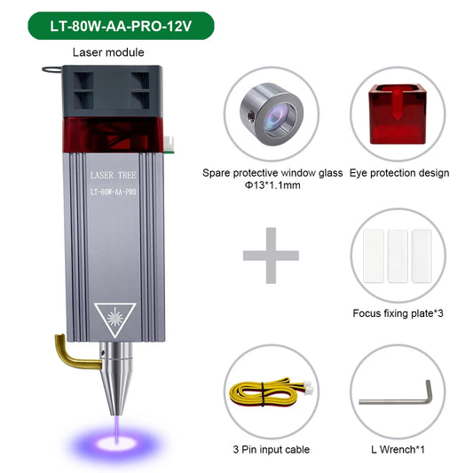 Laser Tree 10W Laser Module with Air Assist for Engravers