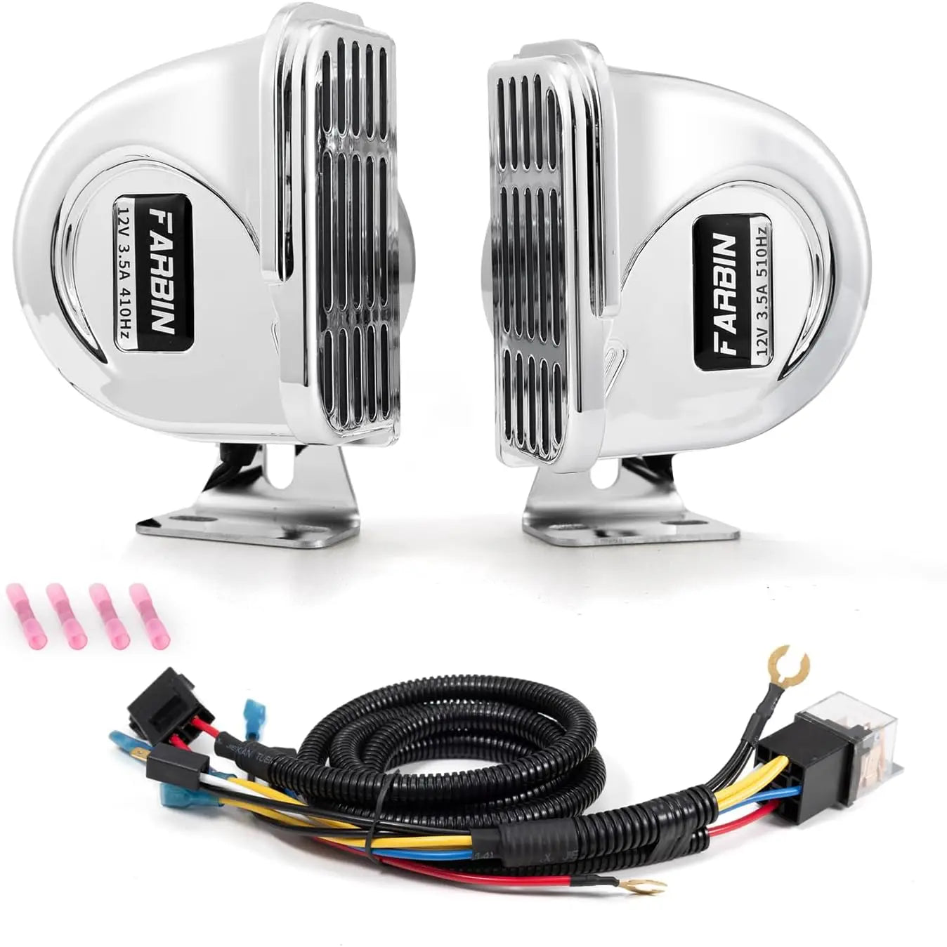 ALLREY 12V Marine Snail Electric Horn Stainless Steel Waterproof