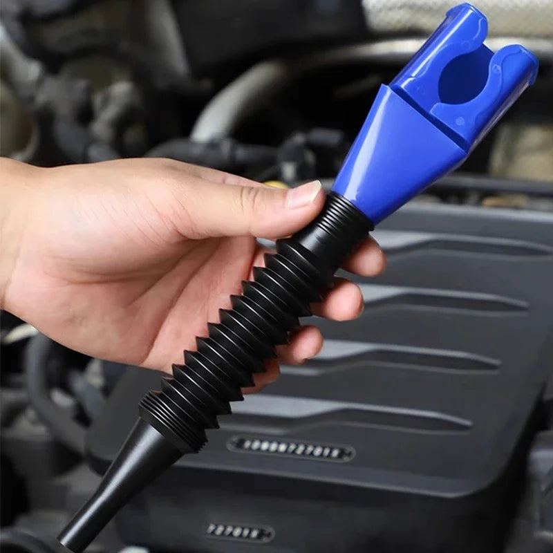 Universal Telescopic Car Refueling Funnel Engine Oil Filter Transfer Funnels Foldable Portable Funnels Accessories