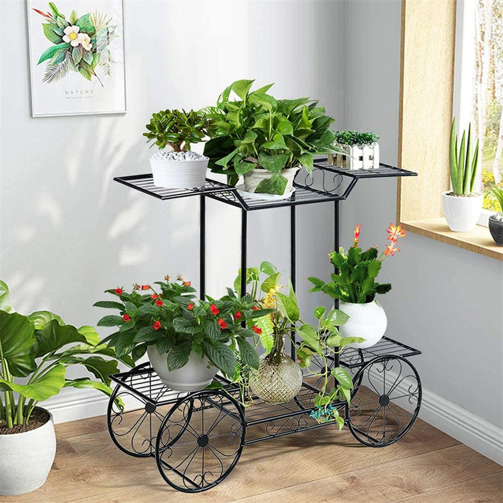 BINGOPAW 6 Tier Metal Plant Stand Indoor Garden Display