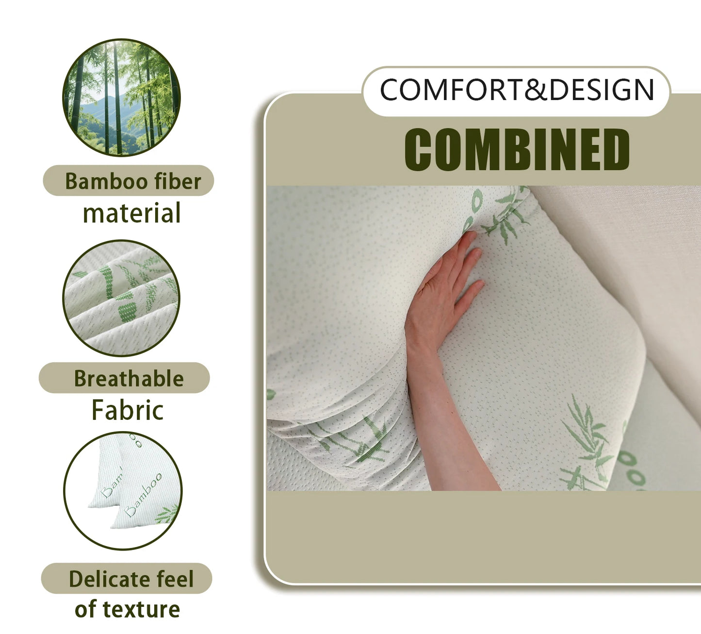 NONECN Cervical Spine Support Hotel Pillow For Home Dormitory Use