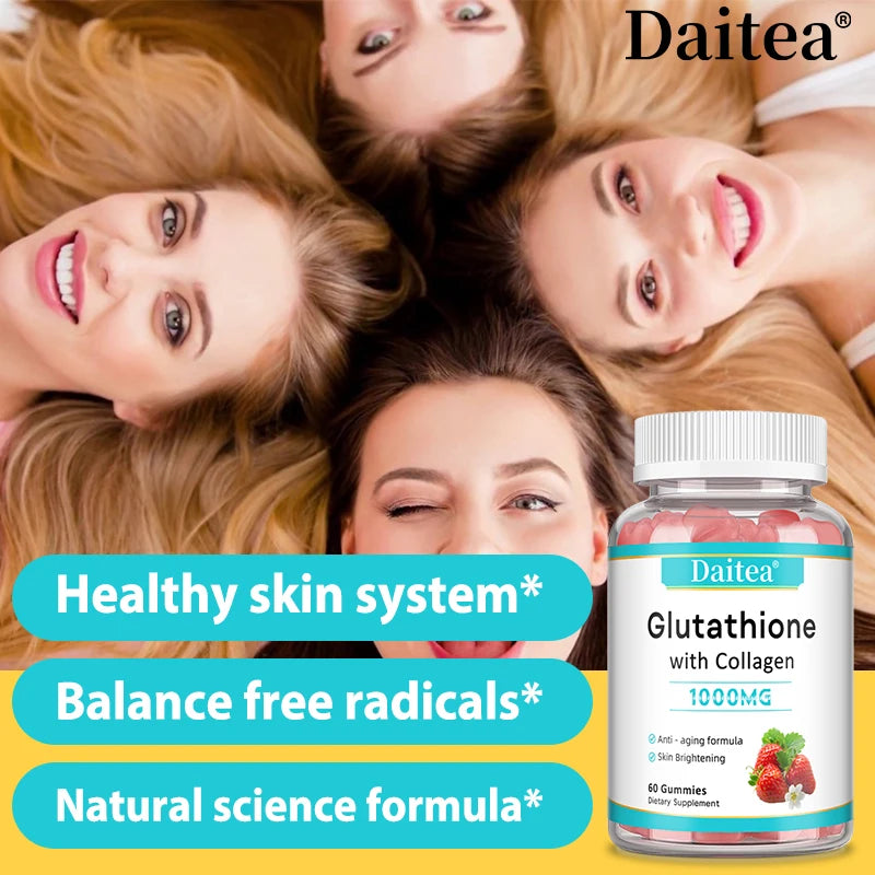 Didacat Glutathione Collagen Gummies With Vitamin C For Skin